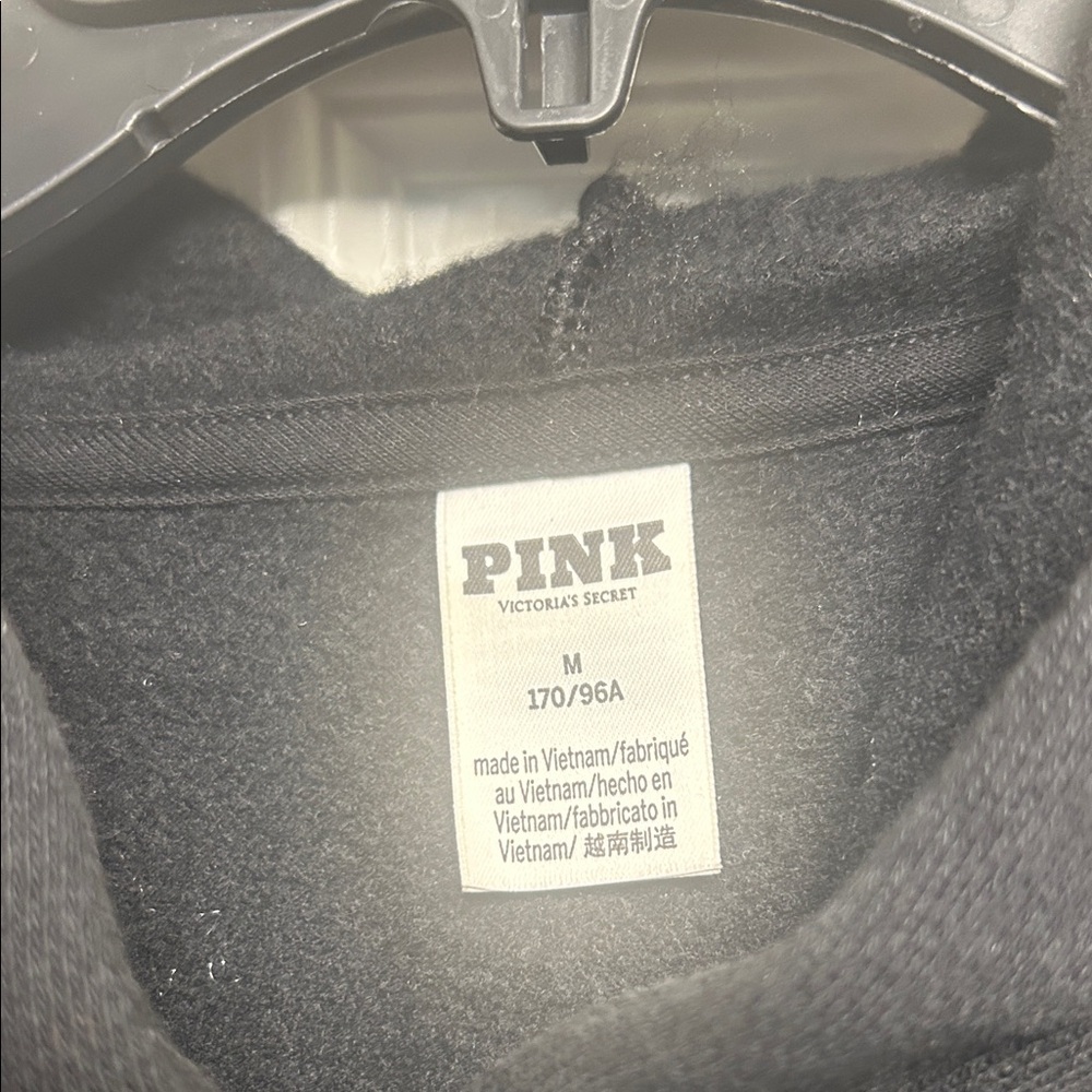 PINK Victoria's Secret Black Hoodie and Pants Set - Picture 4 of 6